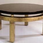 F480 Cocktail Table
Satin Finish Wood with Antique Gold Leaf Trim
36” Diameter x 18” High
Available in Custom Sizes & Finishes
<A  HREF="http://www.imambience.com/F480_Cocktail_Table.pdf"><b>Click here</b> </A>to view and download tearsheet.