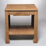 T201 Chippendale Table
Lacquered Linen with One Drawer and One Shelf
24” Square x 26” High
Available in Custom Sizes & Finishes
<A  HREF="http://www.imambience.com/T201_Chippendale_Table.pdf"><b>Click here</b> </A>to view and download tearsheet.